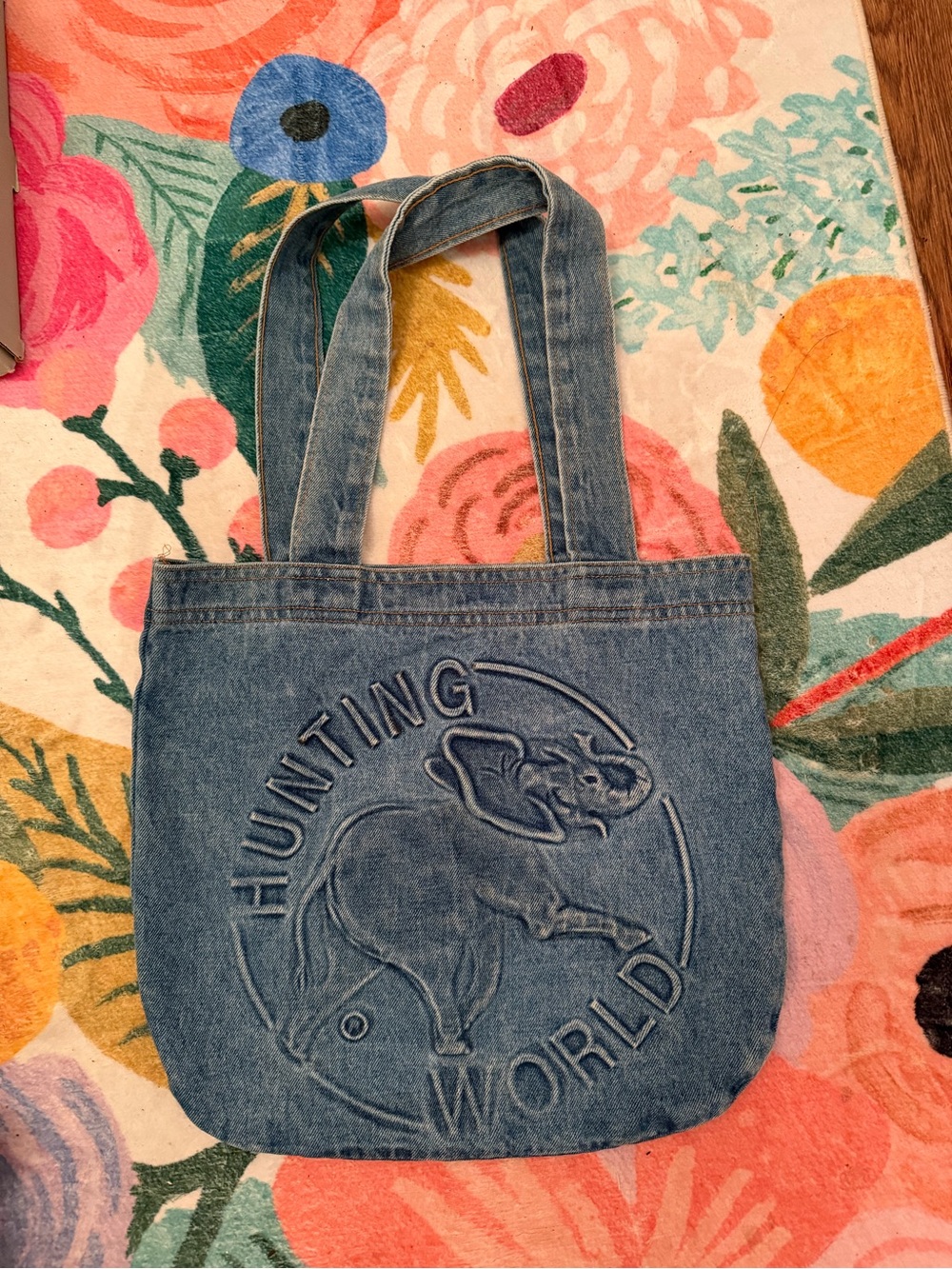 Hunting World Denim Tote Bag - Blue